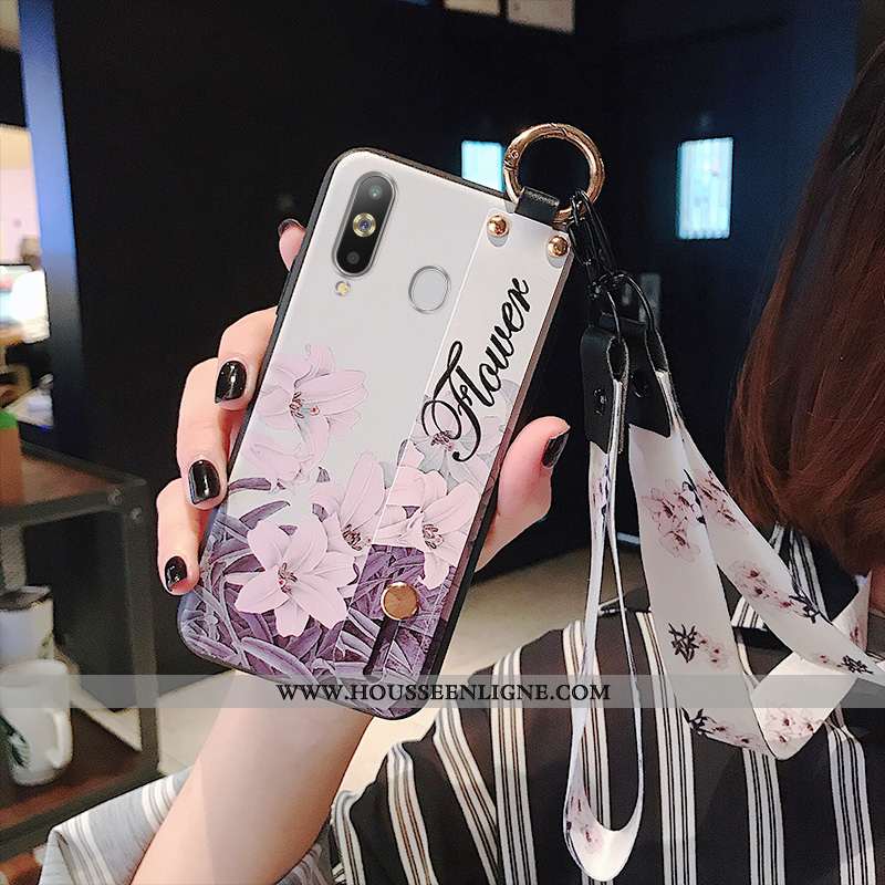 Coque Samsung Galaxy A8s Fluide Doux Silicone Tendance Étoile Petit Blanc Blanche