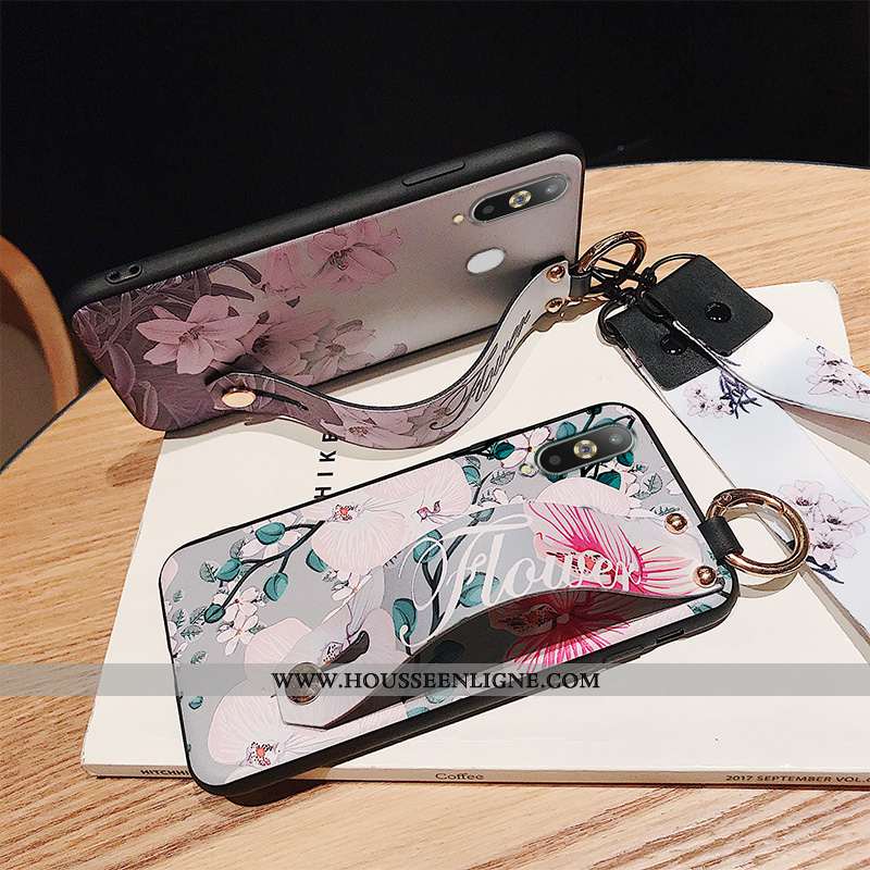 Coque Samsung Galaxy A8s Fluide Doux Silicone Tendance Étoile Petit Blanc Blanche