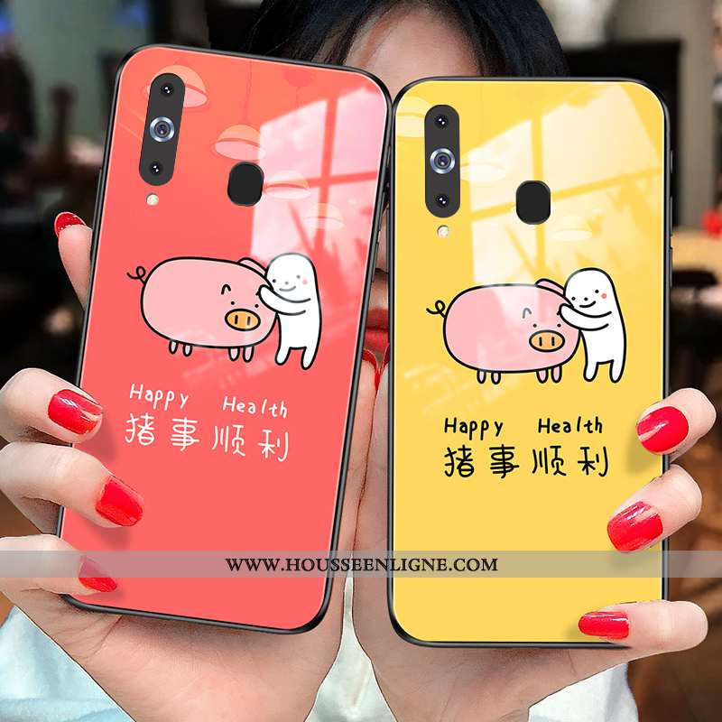Coque Samsung Galaxy A8s Personnalité Protection Étui Jaune Téléphone Portable Étoile