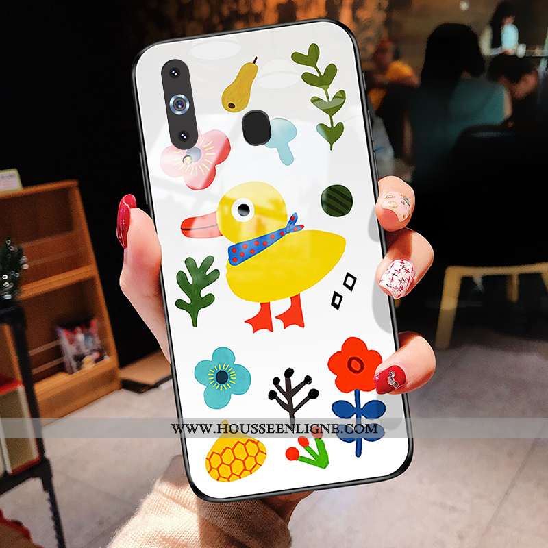 Coque Samsung Galaxy A8s Personnalité Protection Étui Jaune Téléphone Portable Étoile
