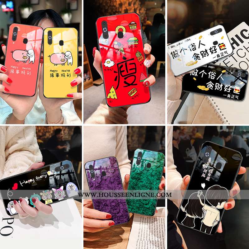 Coque Samsung Galaxy A8s Personnalité Protection Étui Jaune Téléphone Portable Étoile