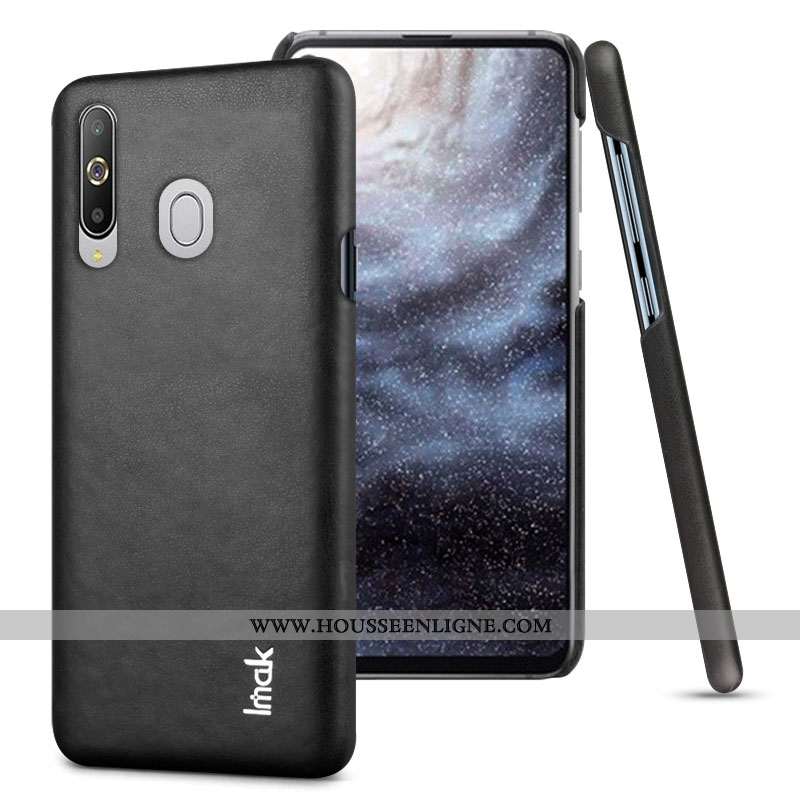 Coque Samsung Galaxy A8s Protection Cuir Téléphone Portable Difficile Noir Étui