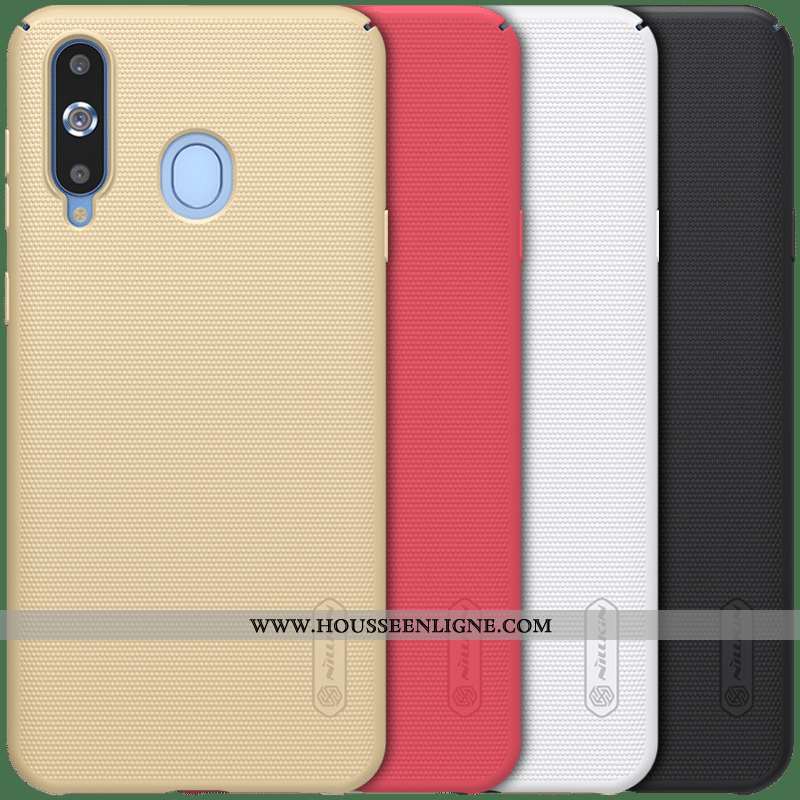 Coque Samsung Galaxy A8s Protection Délavé En Daim Téléphone Portable Jaune Étoile Incassable