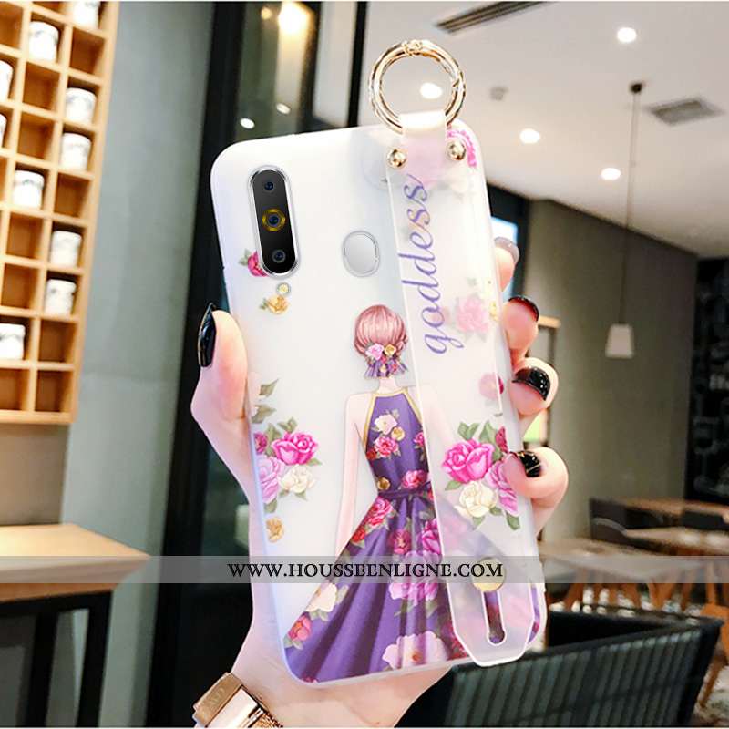 Coque Samsung Galaxy A8s Protection Personnalité Net Rouge Étoile Blanc Nouveau Blanche