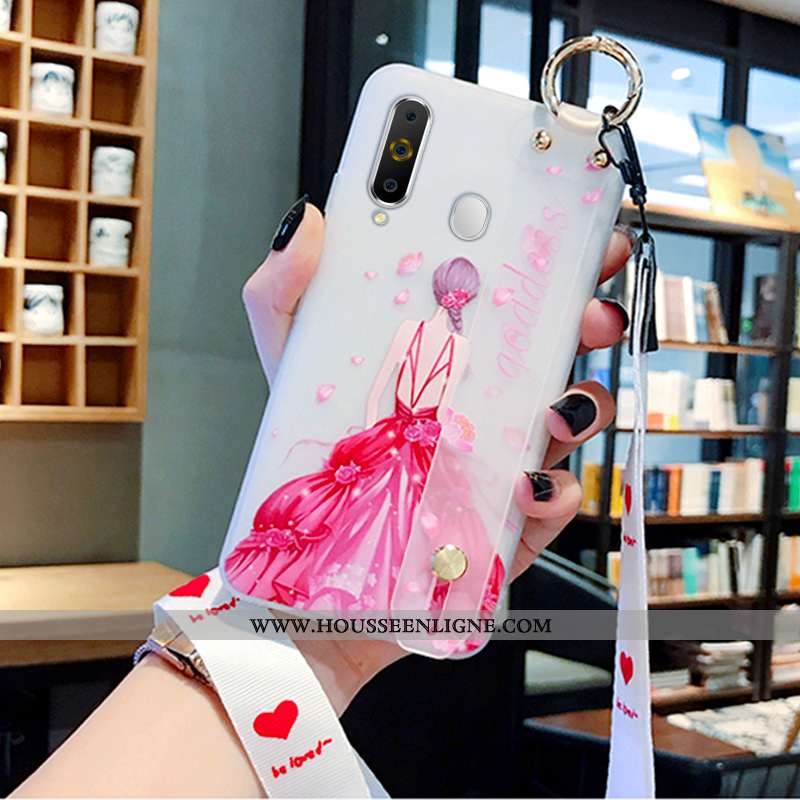 Coque Samsung Galaxy A8s Protection Personnalité Net Rouge Étoile Blanc Nouveau Blanche