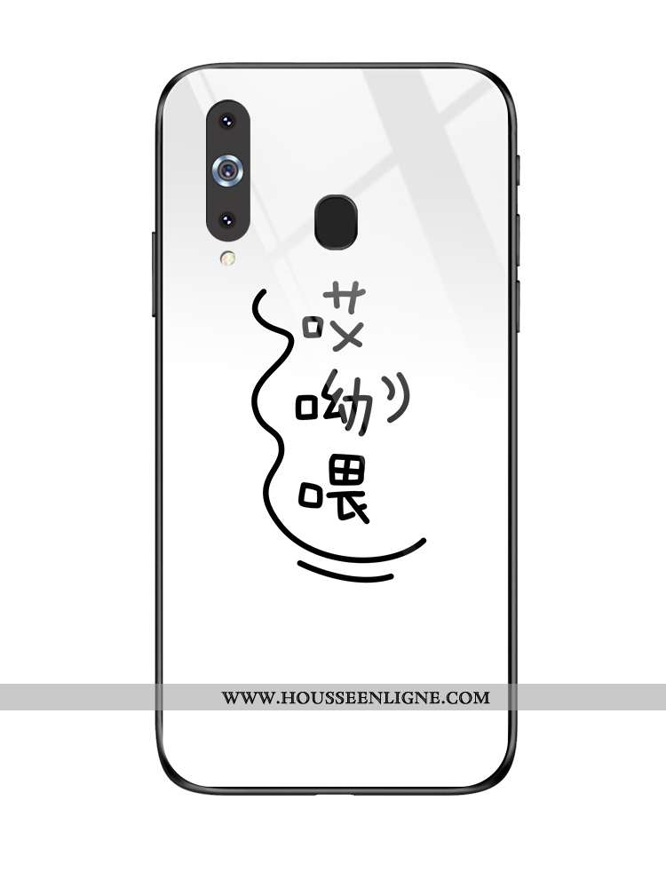 Coque Samsung Galaxy A8s Verre Rouge Téléphone Portable Étui Étoile Difficile
