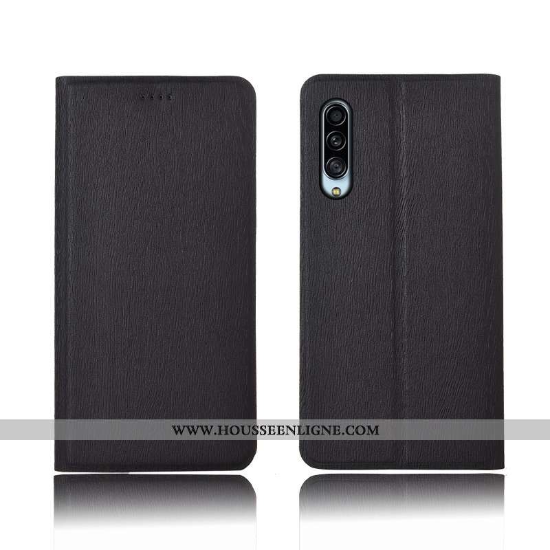 Coque Samsung Galaxy A90 5g Cuir Modèle Fleurie Téléphone Portable Nouveau Délavé En Daim Arbres Pro
