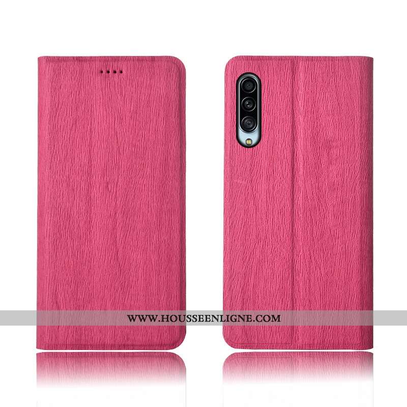 Coque Samsung Galaxy A90 5g Cuir Modèle Fleurie Téléphone Portable Nouveau Délavé En Daim Arbres Pro