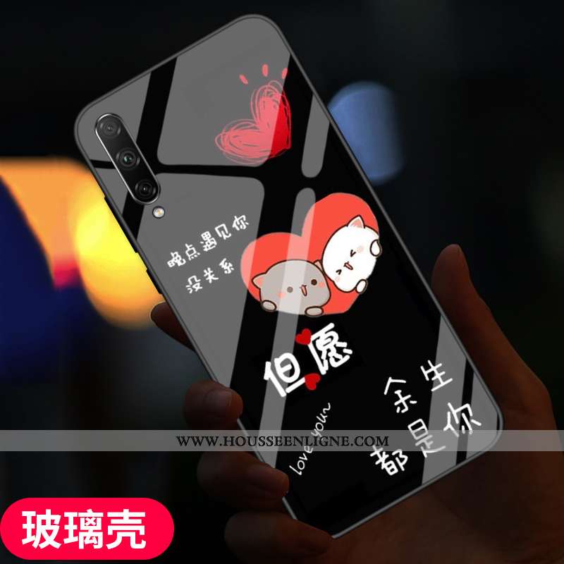 Coque Samsung Galaxy A90 5g Personnalité Créatif Tempérer Protection Verre Téléphone Portable Fluide