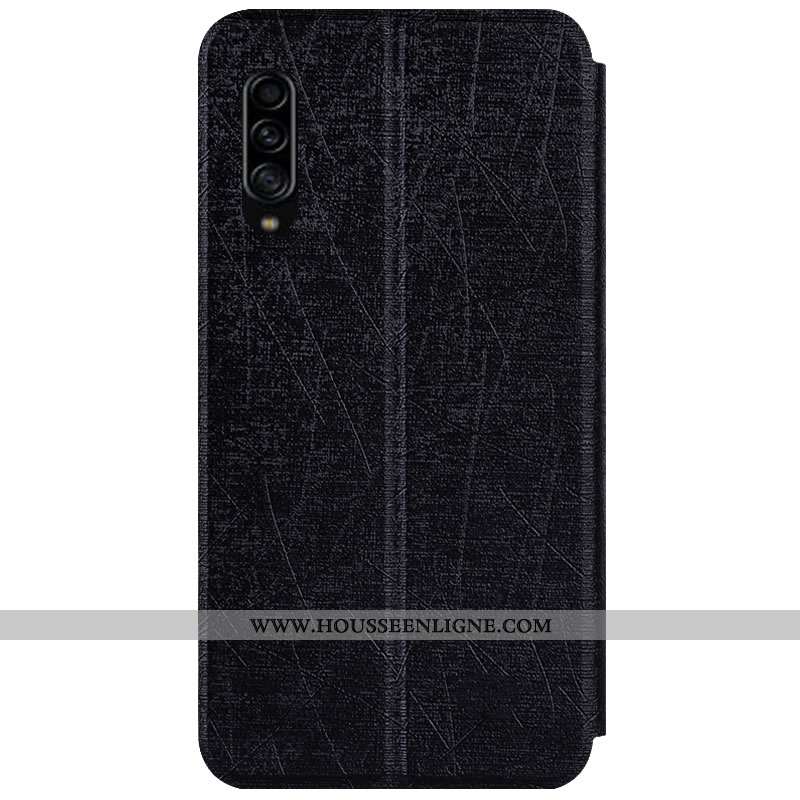 Coque Samsung Galaxy A90 5g Protection Cuir Incassable Étui Étoile Fluide Doux Rose