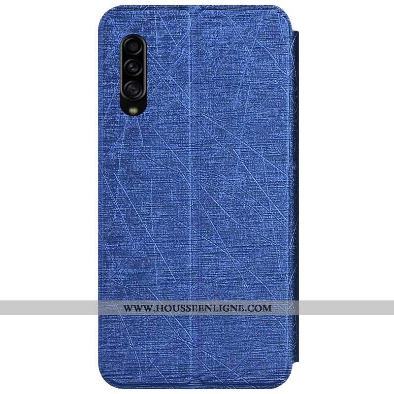 Coque Samsung Galaxy A90 5g Protection Cuir Incassable Étui Étoile Fluide Doux Rose