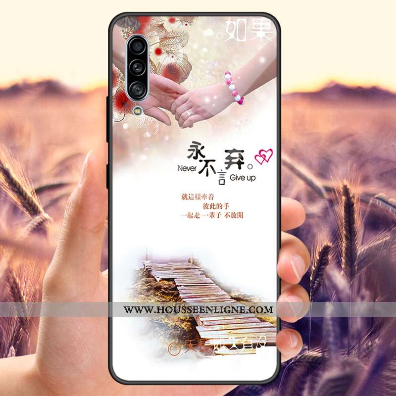 Coque Samsung Galaxy A90 5g Verre Miroir Personnalisé Tout Compris Tempérer Bleu Marin Bleu Foncé