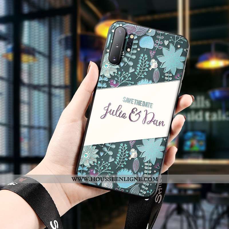 Coque Samsung Galaxy Note 10+ Créatif Gaufrage Silicone Dimensionnel Téléphone Portable Personnalité