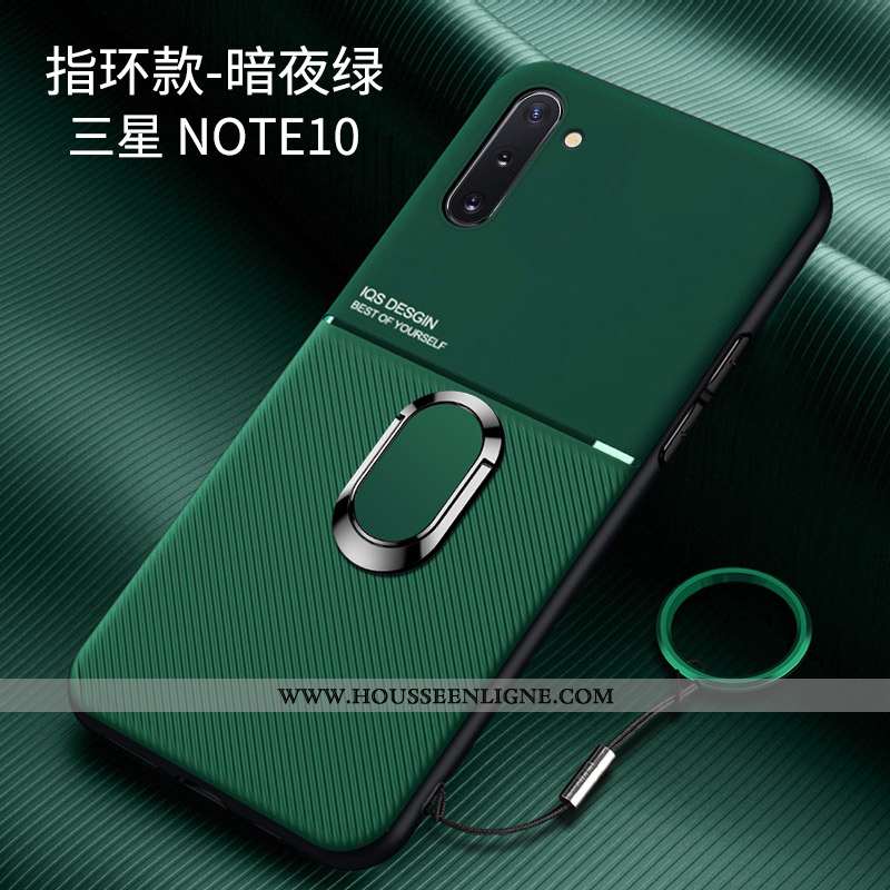 Coque Samsung Galaxy Note 10 Créatif Tendance Difficile Délavé En Daim Tout Compris Rouge Incassable