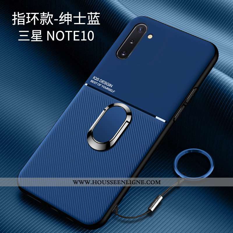 Coque Samsung Galaxy Note 10 Créatif Tendance Difficile Délavé En Daim Tout Compris Rouge Incassable