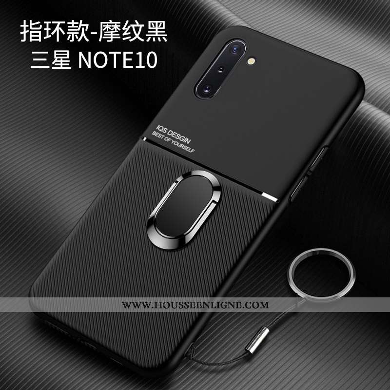 Coque Samsung Galaxy Note 10 Créatif Tendance Difficile Délavé En Daim Tout Compris Rouge Incassable