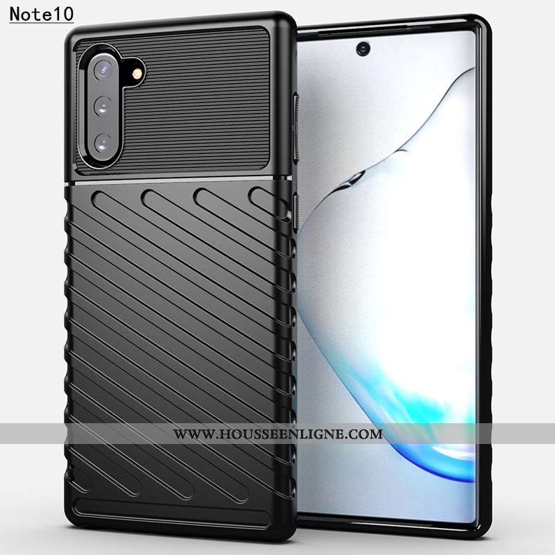 Coque Samsung Galaxy Note 10 Créatif Tendance Fluide Doux Silicone Protection Étoile Bleu Foncé