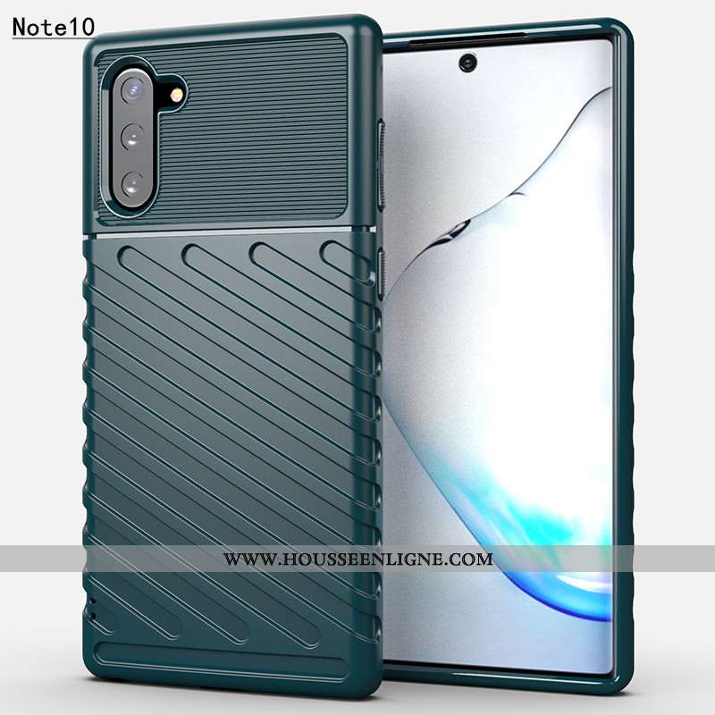 Coque Samsung Galaxy Note 10 Créatif Tendance Fluide Doux Silicone Protection Étoile Bleu Foncé
