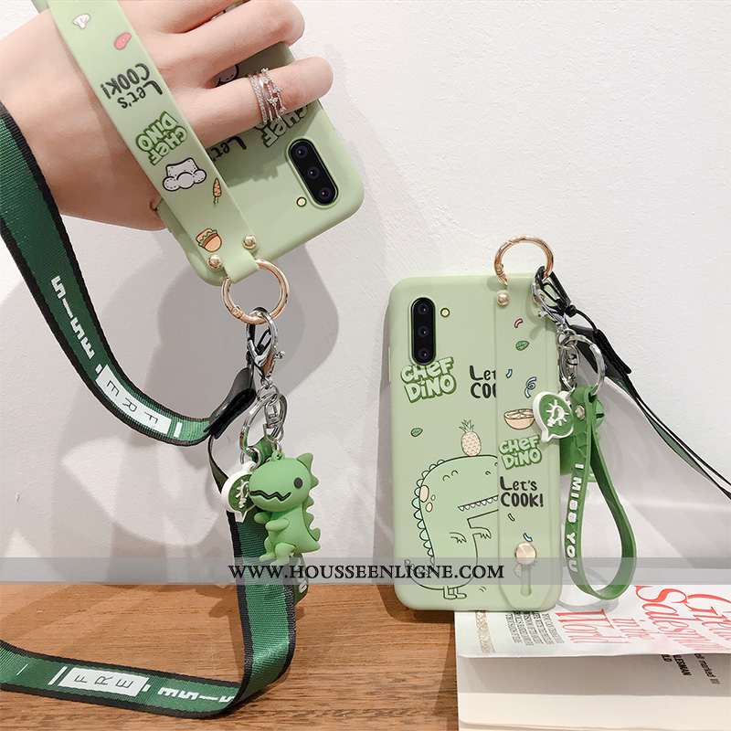 Coque Samsung Galaxy Note 10 Fluide Doux Protection Téléphone Portable Étoile Vert Légère Légères Ve