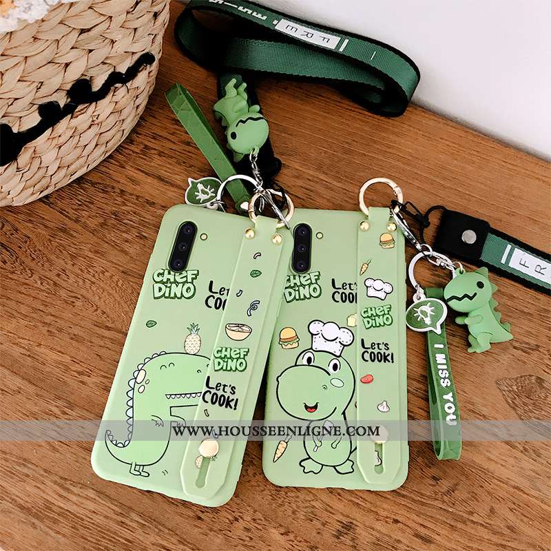 Coque Samsung Galaxy Note 10 Fluide Doux Protection Téléphone Portable Étoile Vert Légère Légères Ve
