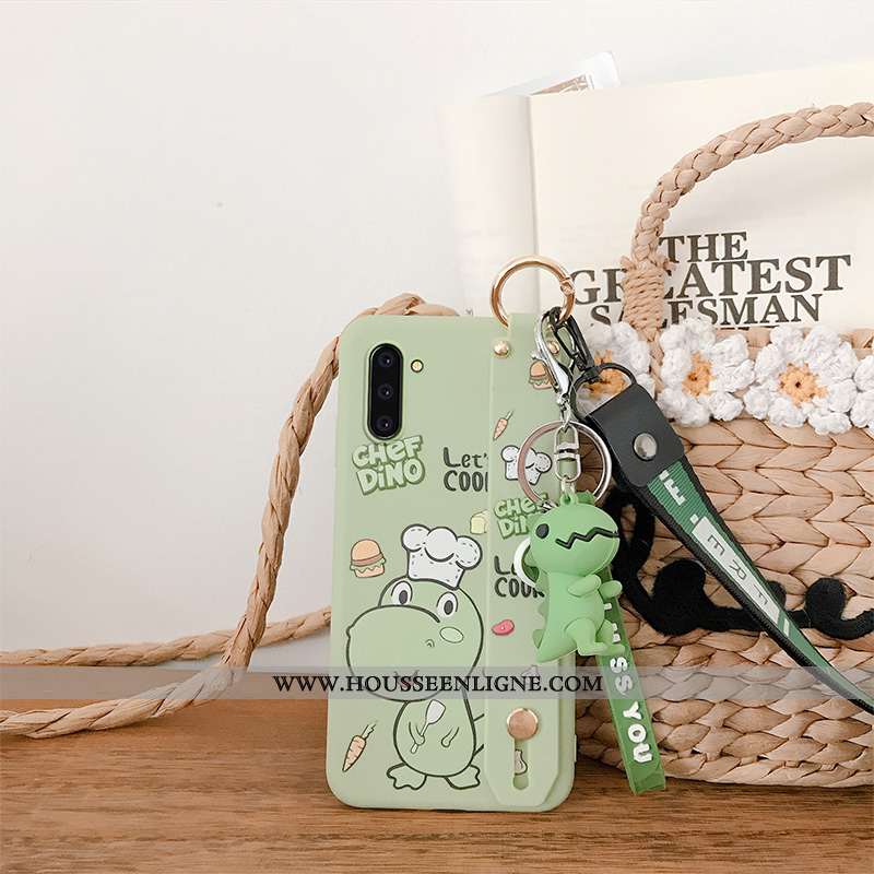 Coque Samsung Galaxy Note 10 Fluide Doux Protection Téléphone Portable Étoile Vert Légère Légères Ve