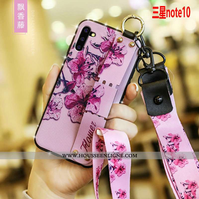 Coque Samsung Galaxy Note 10 Fluide Doux Silicone Protection Légère Personnalité Téléphone Portable 