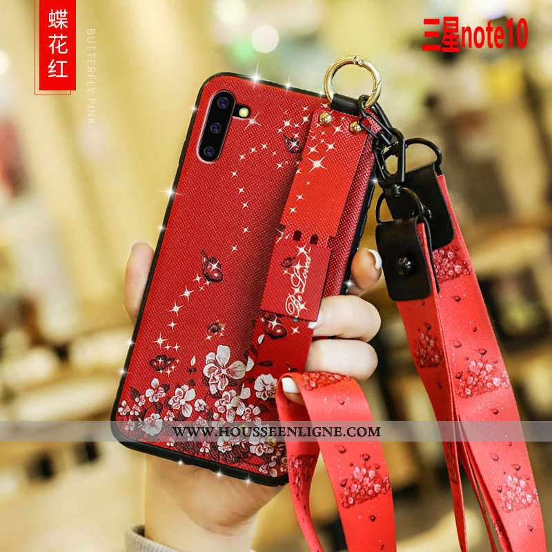 Coque Samsung Galaxy Note 10 Fluide Doux Silicone Protection Légère Personnalité Téléphone Portable 