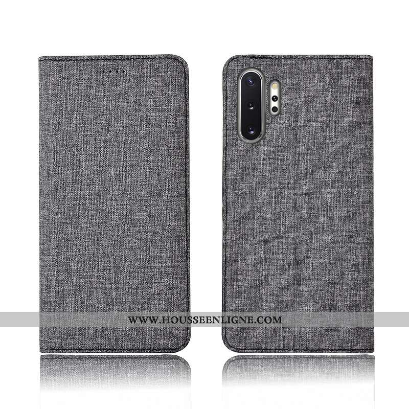 Coque Samsung Galaxy Note 10+ Fluide Doux Silicone Étoile Incassable Protection Noir Téléphone Porta