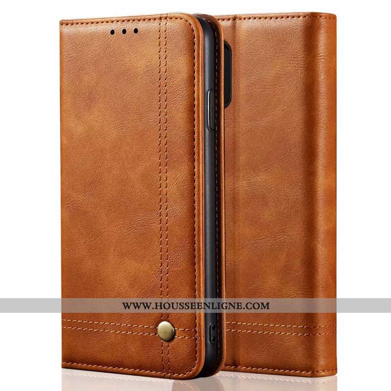 Coque Samsung Galaxy Note 10 Lite Fluide Doux Protection Téléphone Portable Cuir Véritable Étui Étoi