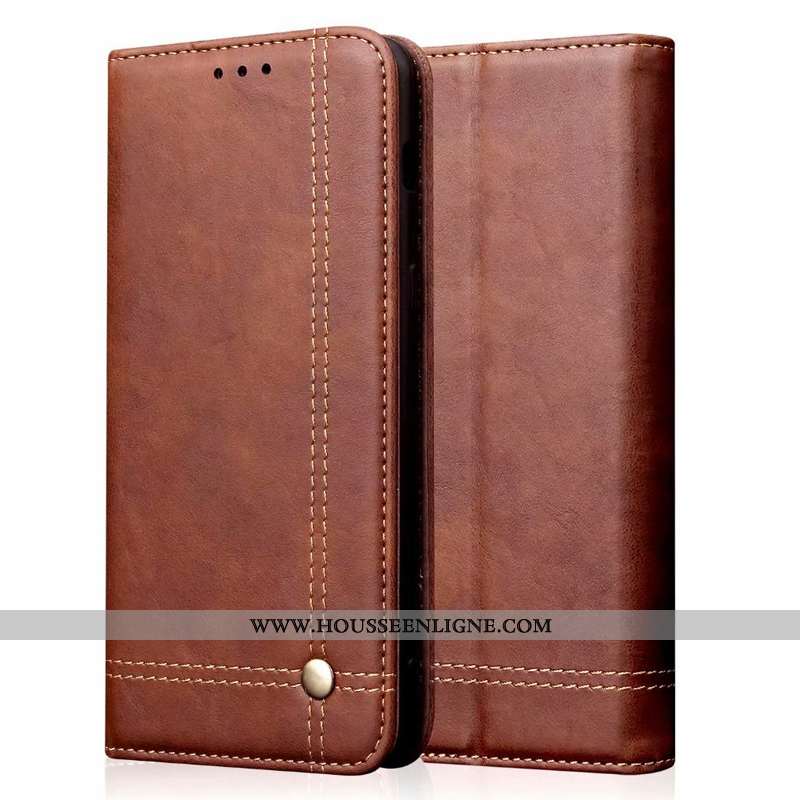Coque Samsung Galaxy Note 10 Lite Fluide Doux Protection Téléphone Portable Cuir Véritable Étui Étoi