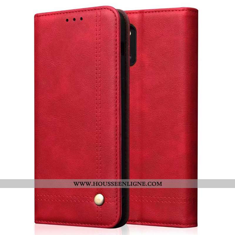 Coque Samsung Galaxy Note 10 Lite Fluide Doux Protection Téléphone Portable Cuir Véritable Étui Étoi