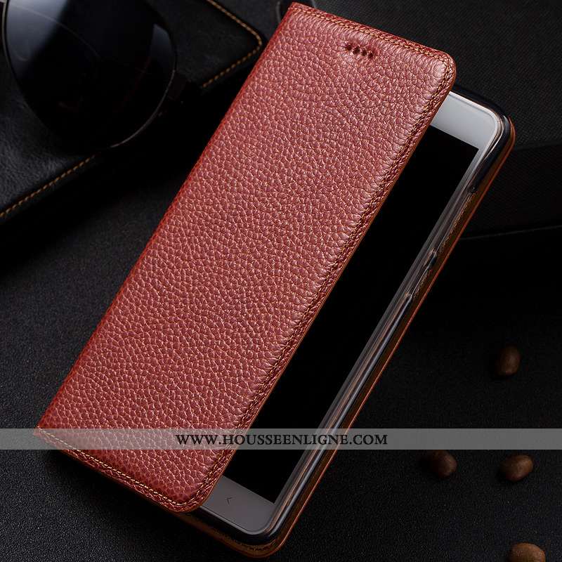 Coque Samsung Galaxy Note 10 Lite Modèle Fleurie Protection Incassable Litchi Étui Housse Bleu Foncé