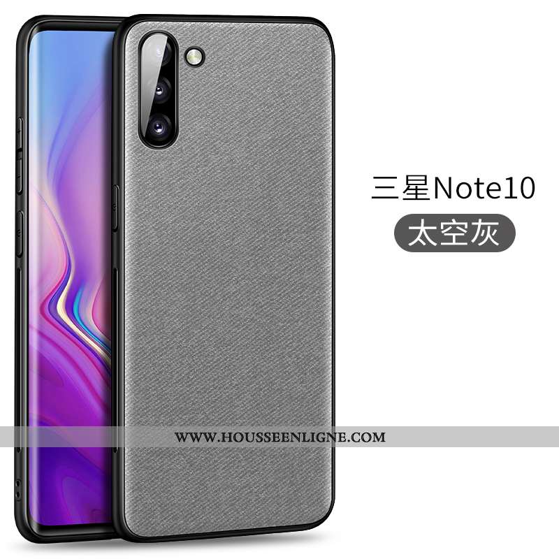 Coque Samsung Galaxy Note 10 Protection Cuir Modèle Fleurie Magnétisme Téléphone Portable Fluide Dou