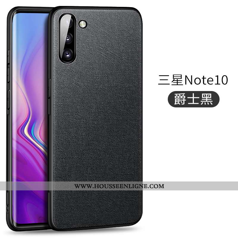 Coque Samsung Galaxy Note 10 Protection Cuir Modèle Fleurie Magnétisme Téléphone Portable Fluide Dou