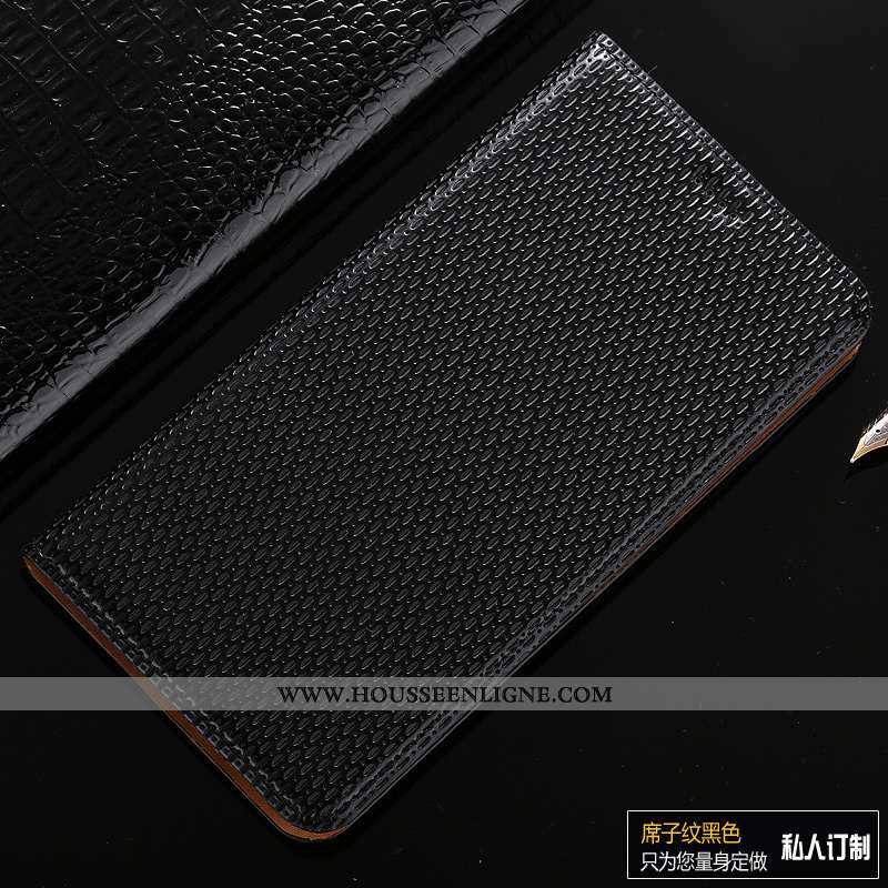 Coque Samsung Galaxy Note 10 Protection Cuir Véritable Étui Téléphone Portable Modèle Fleurie Étoile