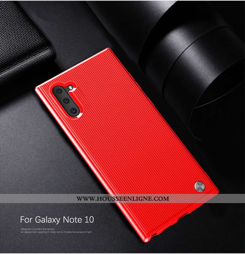 Coque Samsung Galaxy Note 10 Ultra Tendance Étui Rouge Étoile Légère Ornements Suspendus