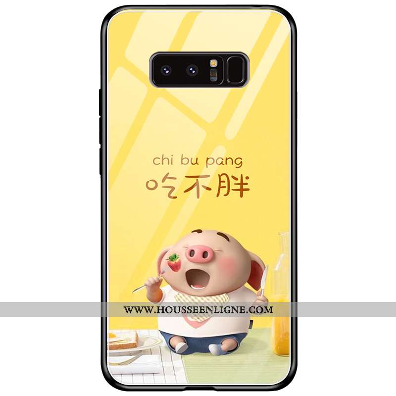 Coque Samsung Galaxy Note 8 Charmant Mode Simple Bleu Téléphone Portable Incassable