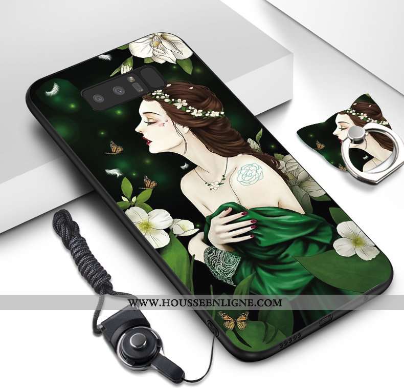 Coque Samsung Galaxy Note 8 Ornements Suspendus Dessin Animé Téléphone Portable Fluide Doux Étoile P