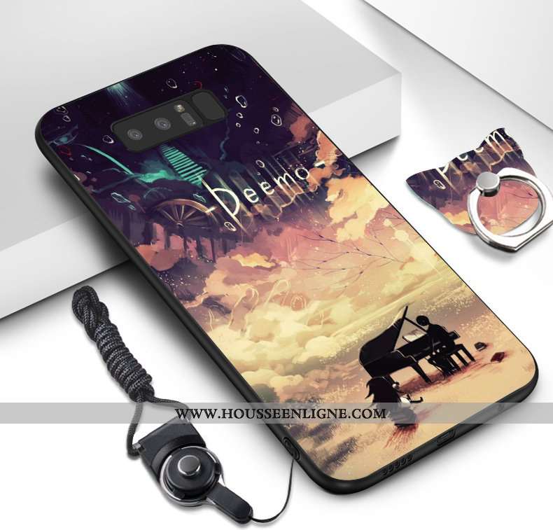 Coque Samsung Galaxy Note 8 Ornements Suspendus Dessin Animé Téléphone Portable Fluide Doux Étoile P