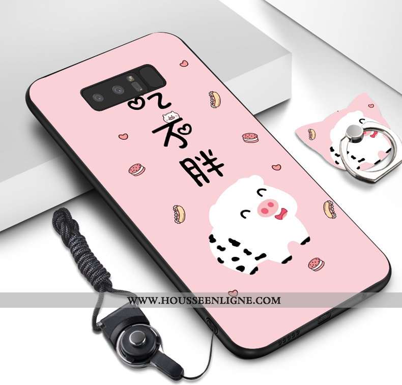 Coque Samsung Galaxy Note 8 Ornements Suspendus Dessin Animé Téléphone Portable Fluide Doux Étoile P