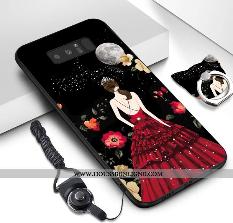 Coque Samsung Galaxy Note 8 Ornements Suspendus Dessin Animé Téléphone Portable Fluide Doux Étoile P
