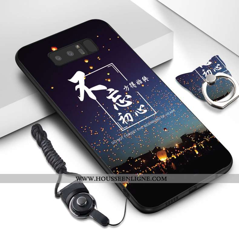 Coque Samsung Galaxy Note 8 Ornements Suspendus Dessin Animé Téléphone Portable Fluide Doux Étoile P