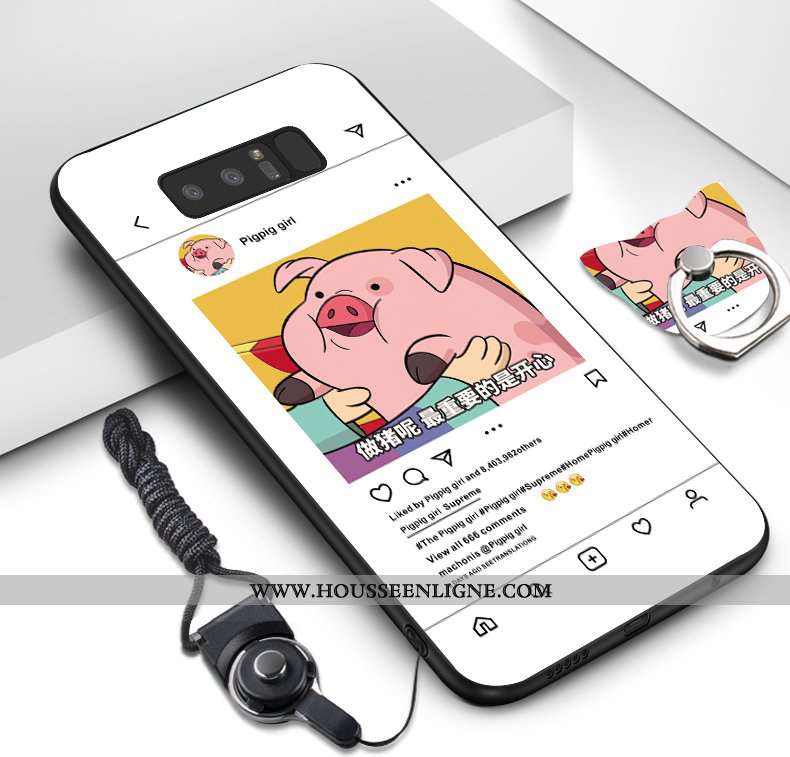 Coque Samsung Galaxy Note 8 Ornements Suspendus Dessin Animé Téléphone Portable Fluide Doux Étoile P