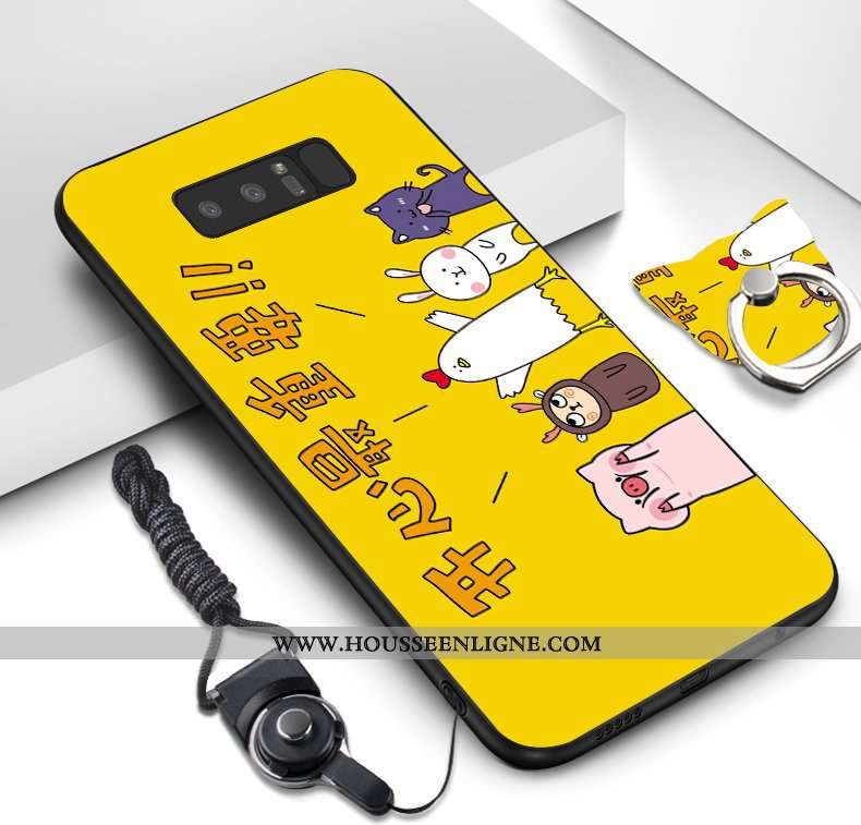 Coque Samsung Galaxy Note 8 Ornements Suspendus Dessin Animé Téléphone Portable Fluide Doux Étoile P