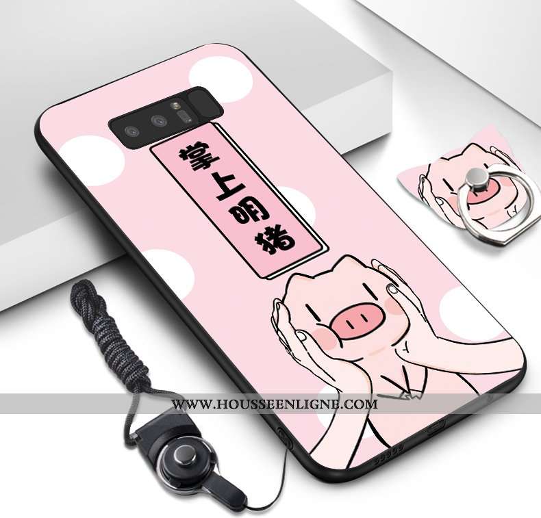 Coque Samsung Galaxy Note 8 Ornements Suspendus Dessin Animé Téléphone Portable Fluide Doux Étoile P
