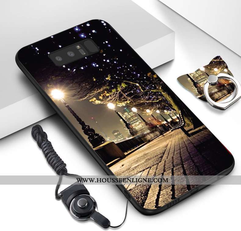 Coque Samsung Galaxy Note 8 Ornements Suspendus Dessin Animé Téléphone Portable Fluide Doux Étoile P