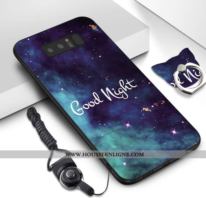 Coque Samsung Galaxy Note 8 Ornements Suspendus Dessin Animé Téléphone Portable Fluide Doux Étoile P