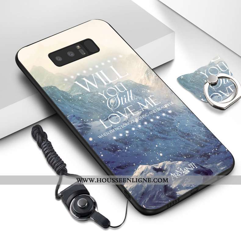 Coque Samsung Galaxy Note 8 Ornements Suspendus Dessin Animé Téléphone Portable Fluide Doux Étoile P