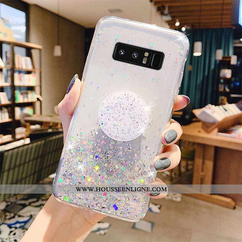 Coque Samsung Galaxy Note 8 Personnalité Créatif Amoureux Frais Téléphone Portable Fluide Doux Verte