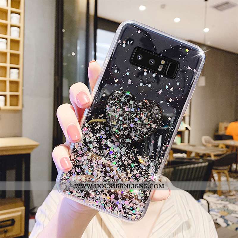 Coque Samsung Galaxy Note 8 Personnalité Créatif Amoureux Frais Téléphone Portable Fluide Doux Verte